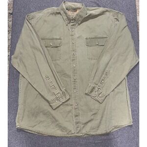 C.E. Schmidt Workwear Long Sleeve Shirt Mens Size 2XLT Green